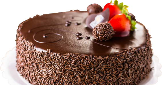 Bolo de Chocolate. Explorando as Diferenças: Padaria e Confeitaria.