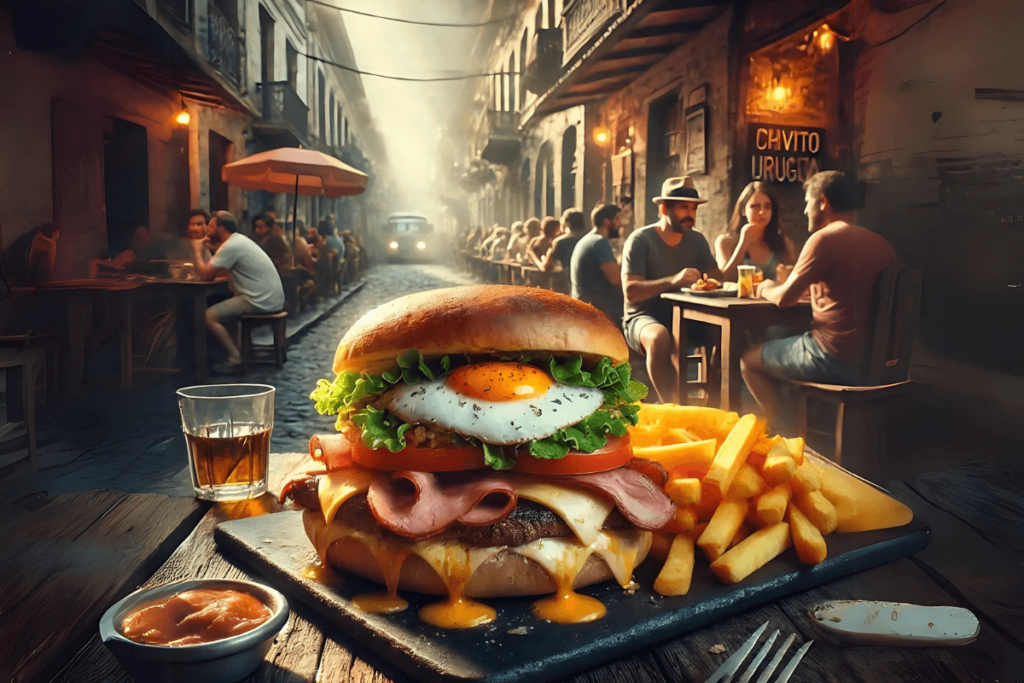 Uruguai_ Chivito, um dos Sabores de Rua Campeões da América do Sul.
Sabores de rua da América do Sul