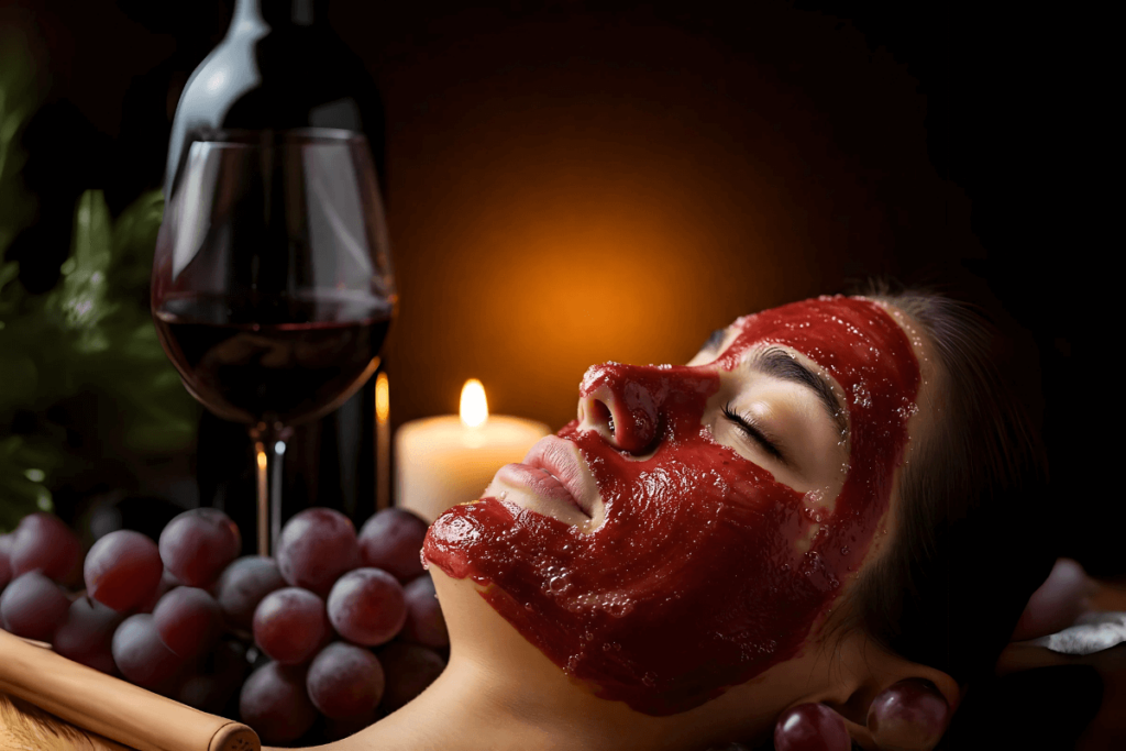 Vinho Terapia para o Corpo Todo Relaxamento e Bem-Estar.
Vinho Terapia para o Rosto